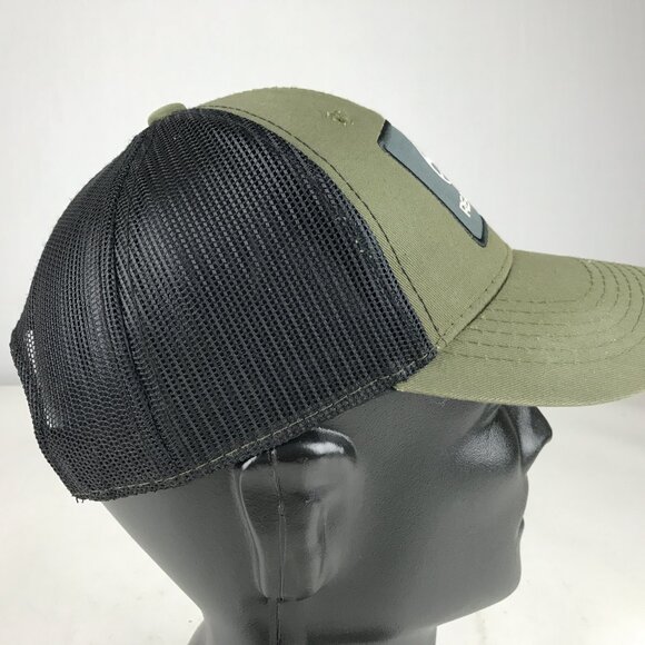 REALTREE Men’s Baseball Mesh Back Olive/Black Adjustable Snapback Patch Hat Cap - Picture 4 of 7